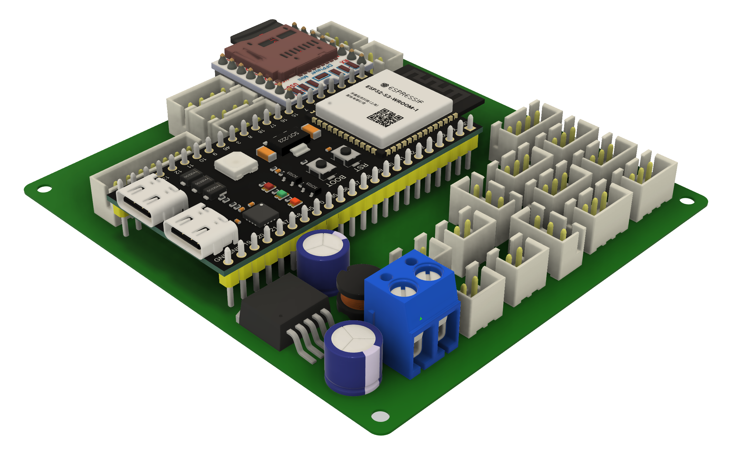 Плата BarabakaPCB (Universal ESP32-S3)